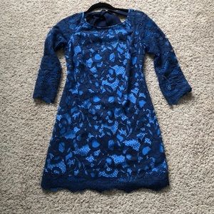 Lily Pulitzer Blue Lace Dress